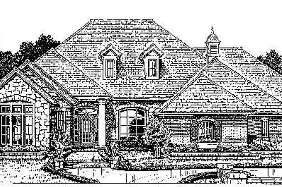 Exterior - Front Elevation for Colonial House Plan #310-725 - 4 bed, 3.5 bath