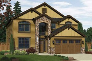 Exterior - Front Elevation 3 for Traditional House Plan #943-12 - 5 bed, 2.5 bath