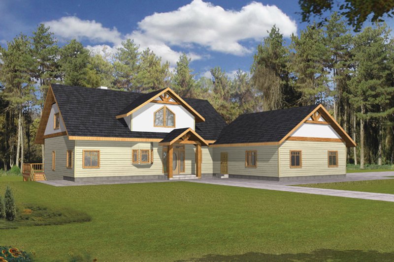 Dream House Plan - Exterior - Front Elevation 3 for Craftsman House Plan #117-841 - 4 bed, 3.5 bath