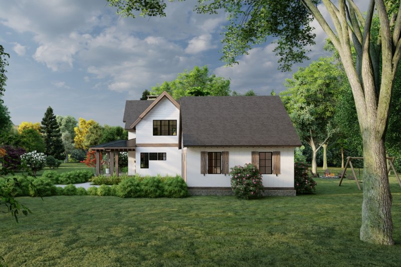 House Blueprint - Exterior - Other Elevation 1 for Craftsman House Plan #1094-15 - 2 bed, 2.5 bath