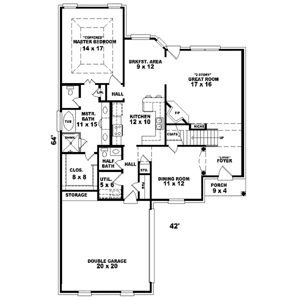 European Floor Plan - Main Floor Plan #81-750