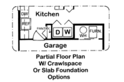 Traditional Style House Plan - 3 Beds 2 Baths 1492 Sq/Ft Plan #312-530 