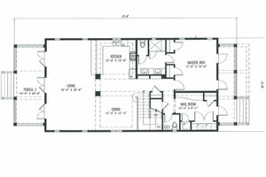 Floor Plan - Main Floor for Beach House Plan #443-8 - 4 bed, 3.5 bath