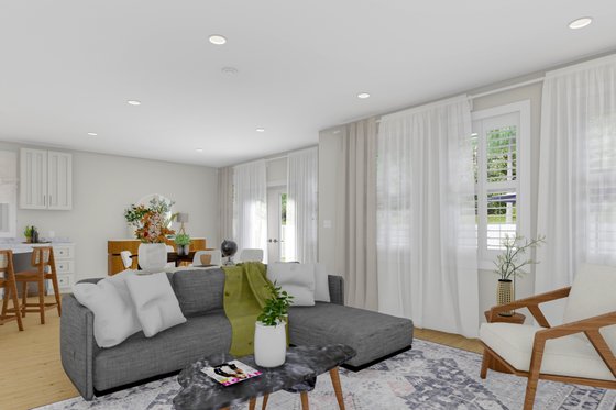 Interior - Family Room 2 for Traditional House Plan #1060-151 - 2 bed, 2.5 bath