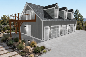 House Blueprint - Exterior - Front Elevation for Traditional House Plan #1060-490, 0 bath