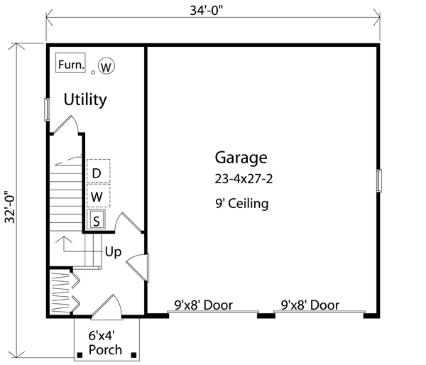 House Plan Design - Colonial Floor Plan - Main Floor Plan #22-433