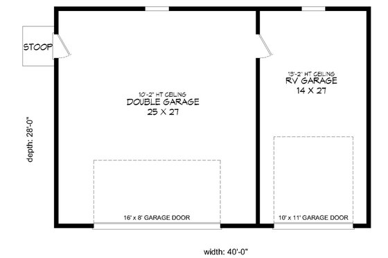 Floor Plan - Main Floor for Country House Plan #932-141, 0 bath