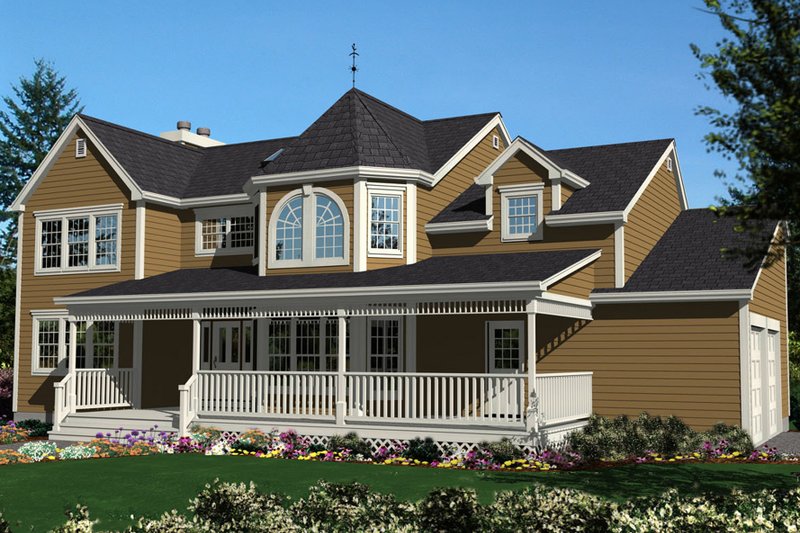 Dream House Plan - Victorian Exterior - Front Elevation Plan #3-251