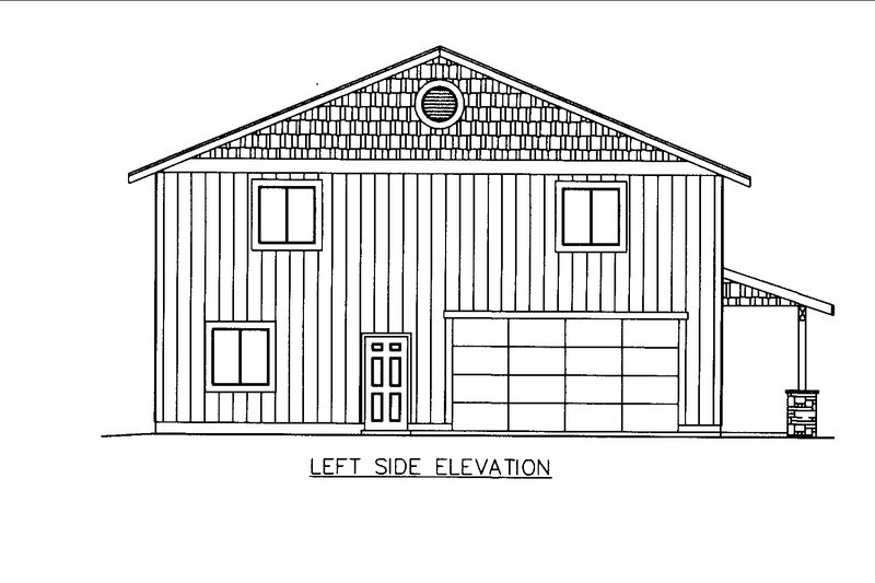 Home Plan - Exterior - Other Elevation 1 for Craftsman House Plan #117-923 - 3 bed, 2.5 bath