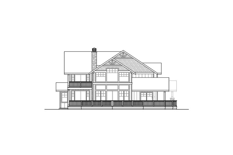 House Design - Exterior - Other Elevation for Craftsman House Plan #124-1328 - 4 bed, 3.5 bath