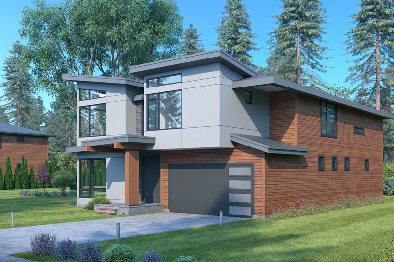 Dream House Plan - Exterior - Other Elevation 1 for Contemporary House Plan #1066-160 - 5 bed, 4 bath