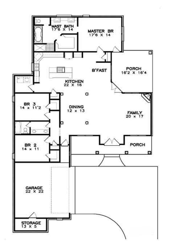 Floor Plan - Main Floor Plan #8-112