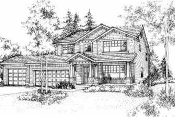 Exterior - Front Elevation for Traditional House Plan #78-107 - 4 bed, 2.5 bath
