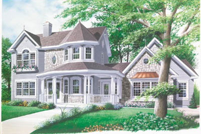 Home Plan - Victorian Exterior - Front Elevation Plan #23-2016