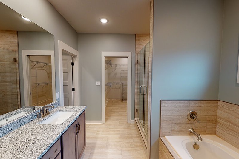 Architectural House Design - Interior - Master Bathroom for European House Plan #923-38 - 3 bed, 2 bath
