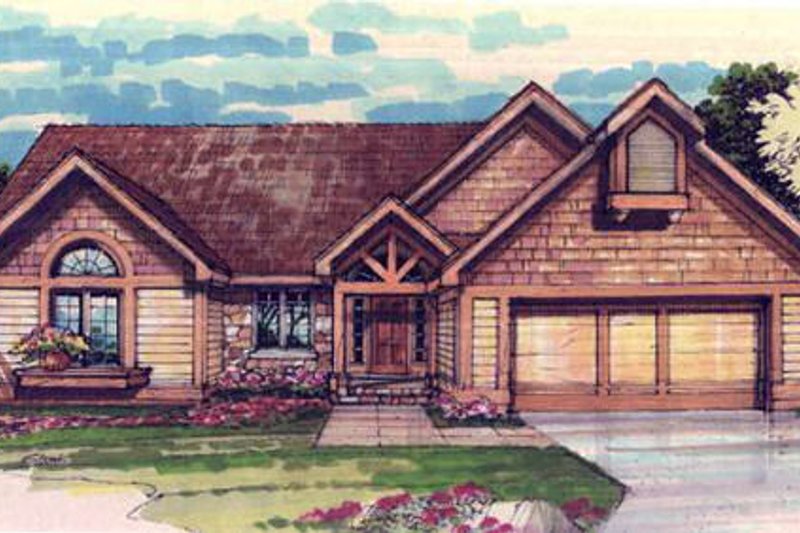 House Plan Design - Bungalow Exterior - Front Elevation Plan #320-305