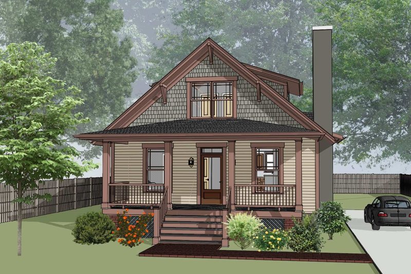 Dream House Plan - Farmhouse Exterior - Front Elevation Plan #79-337