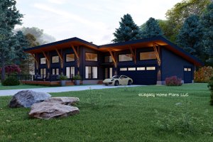 Contemporary Exterior - Front Elevation Plan #932-937