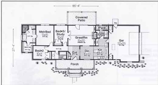 Traditional Floor Plan - Main Floor Plan #310-895