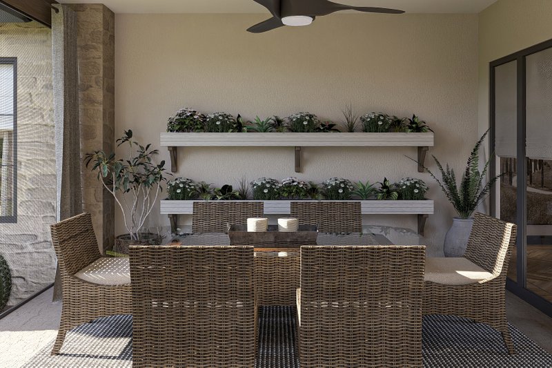 Home Plan - Exterior - Outdoor Living for Southern House Plan #455-401 - 3 bed, 2.5 bath