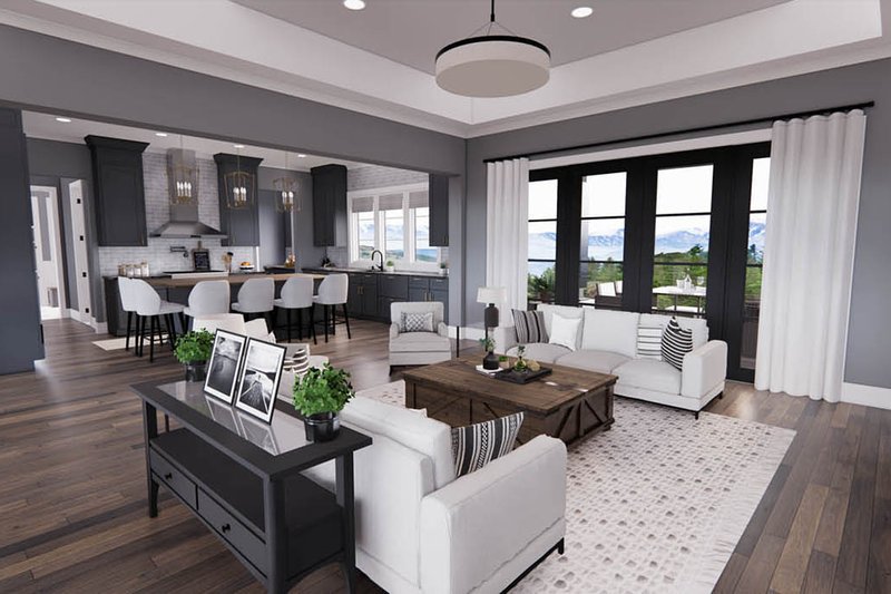 House Design - Interior - Family Room 2 for Farmhouse House Plan #51-1222 - 4 bed, 3.5 bath