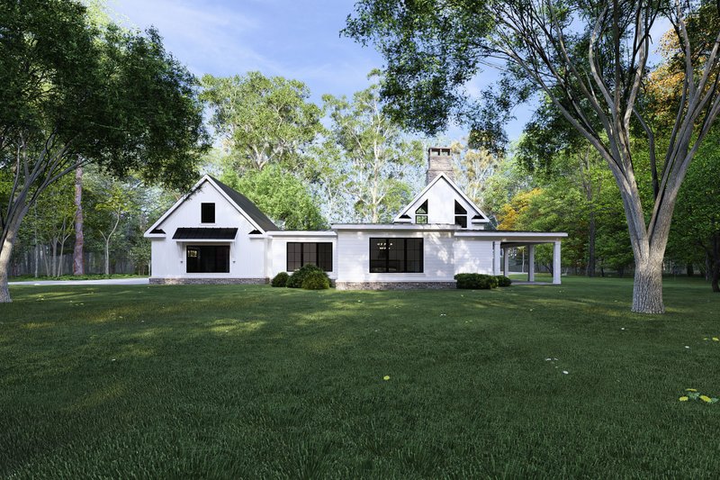 House Design - Exterior - Rear Elevation for Farmhouse House Plan #1094-26 - 3 bed, 3.5 bath
