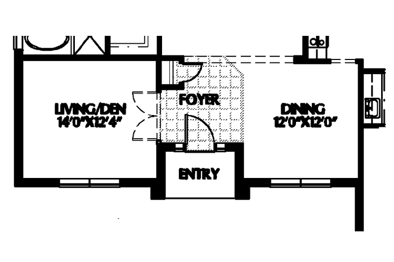 Architectural House Design - Floor Plan - Other Floor for Mediterranean House Plan #999-100 - 3 bed, 2 bath