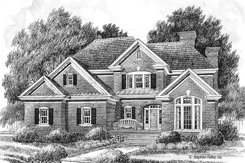 Home Plan - Colonial Exterior - Front Elevation Plan #429-418