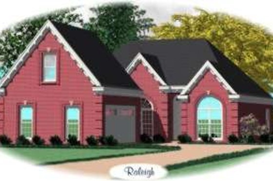 Exterior - Front Elevation for European House Plan #81-814 - 2 bed, 2 bath