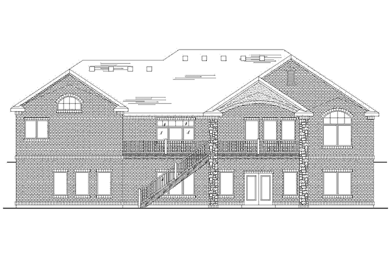 Home Plan - Exterior - Rear Elevation for Traditional House Plan #945-111 - 1 bed, 1.5 bath