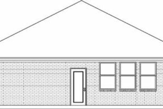 Exterior - Rear Elevation for Traditional House Plan #84-107 - 3 bed, 2 bath