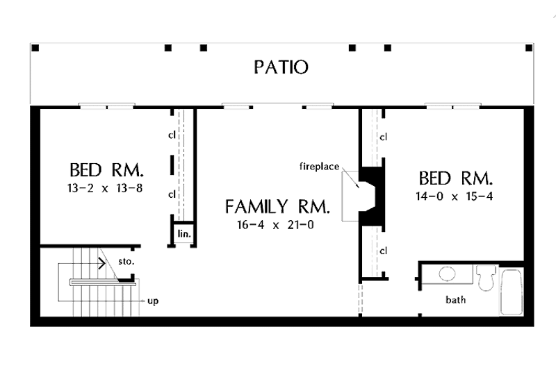 Home Plan - Floor Plan - Lower Floor for Craftsman House Plan #929-562 - 3 bed, 2.5 bath