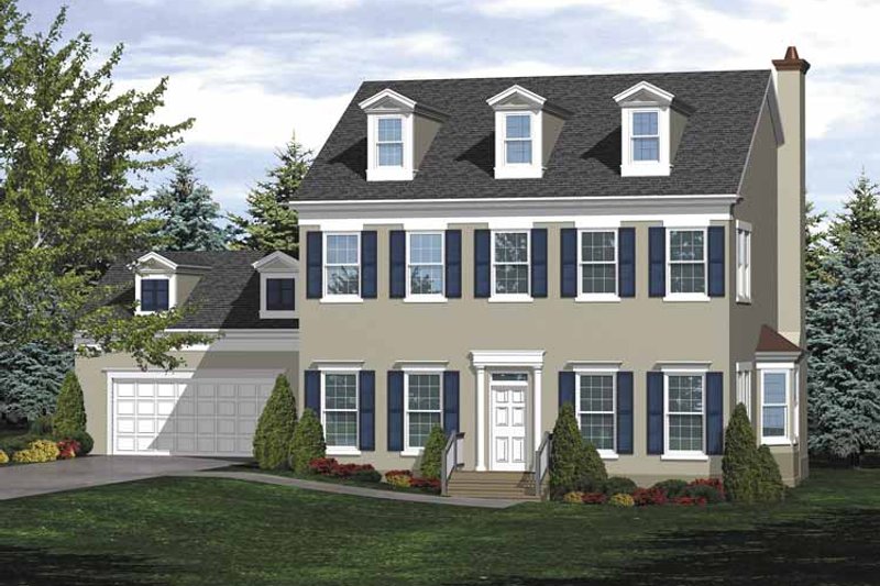 Dream House Plan - Classical Exterior - Front Elevation Plan #320-831