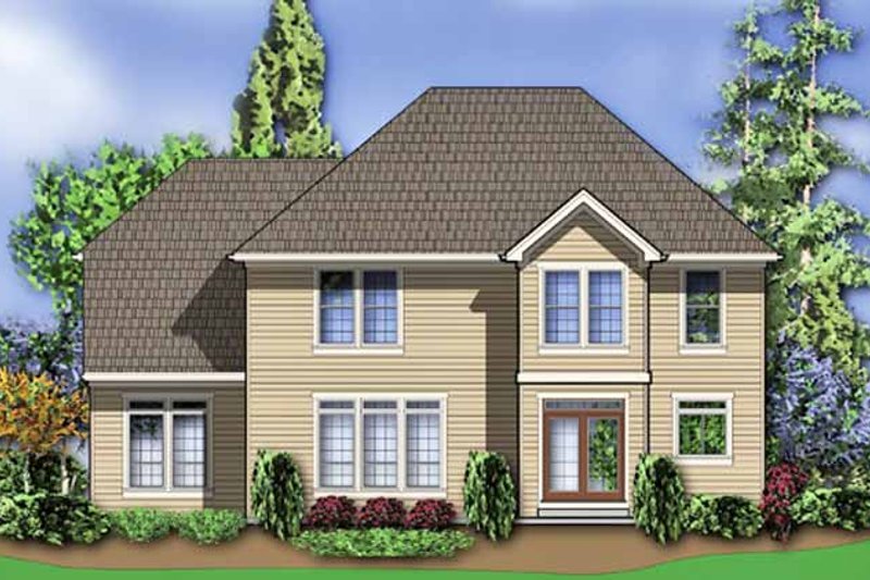 Architectural House Design - Exterior - Rear Elevation for Country House Plan #48-839 - 3 bed, 2.5 bath