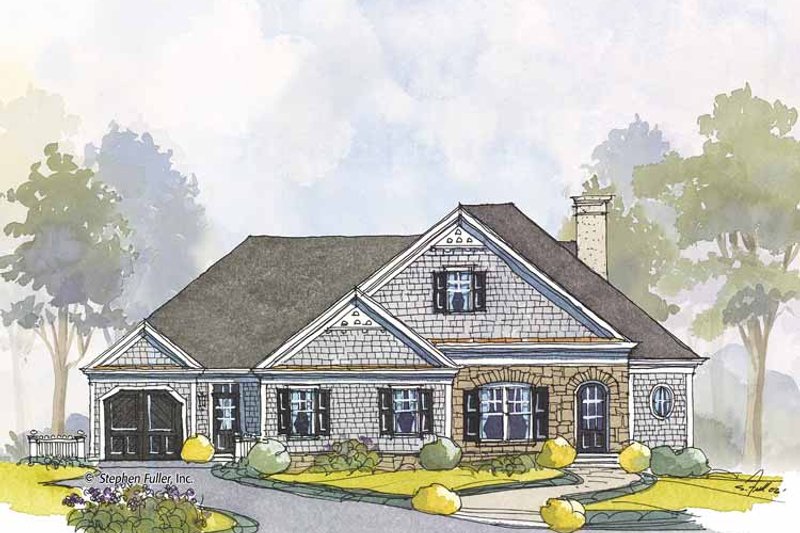Home Plan - Colonial Exterior - Front Elevation Plan #429-444
