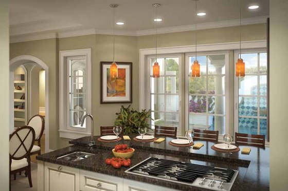 Interior - Kitchen for Traditional House Plan #938-16 - 4 bed, 3.5 bath