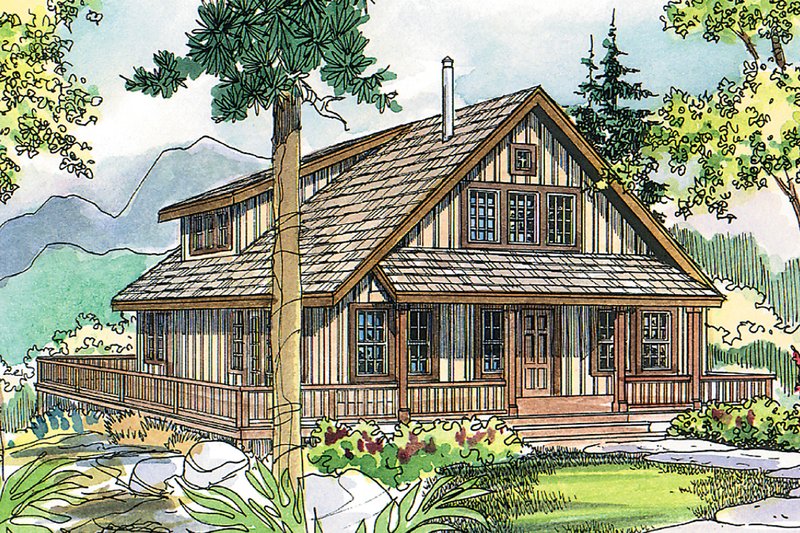 Home Plan - Cottage Exterior - Front Elevation Plan #124-473
