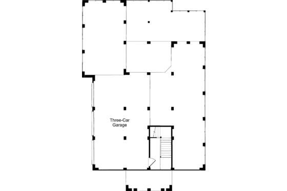 Floor Plan - Lower Floor for Country House Plan #37-257 - 3 bed, 2.5 bath