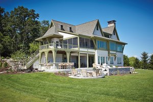 Exterior - Rear Elevation for Craftsman House Plan #928-252 - 6 bed, 4.5 bath