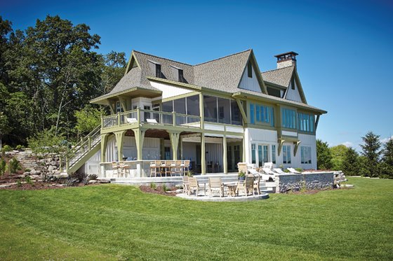 Exterior - Rear Elevation for Craftsman House Plan #928-252 - 6 bed, 4.5 bath