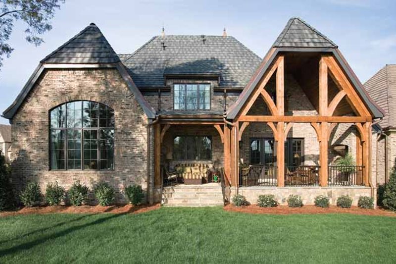 Dream House Plan - Exterior - Rear Elevation for European House Plan #453-606 - 3 bed, 4.5 bath