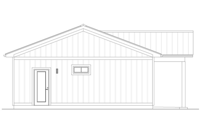 Dream House Plan - Exterior - Other Elevation for Barndominium House Plan #126-305 - 2 bed, 2 bath