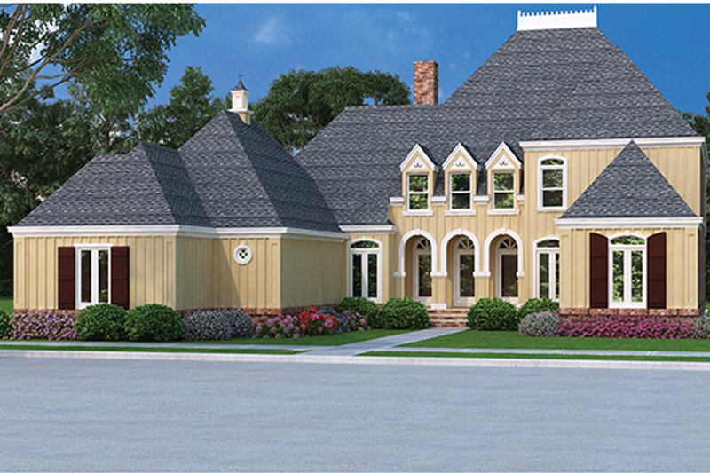House Plan Design - Exterior - Front Elevation 3 for Country House Plan #45-449 - 4 bed, 4.5 bath