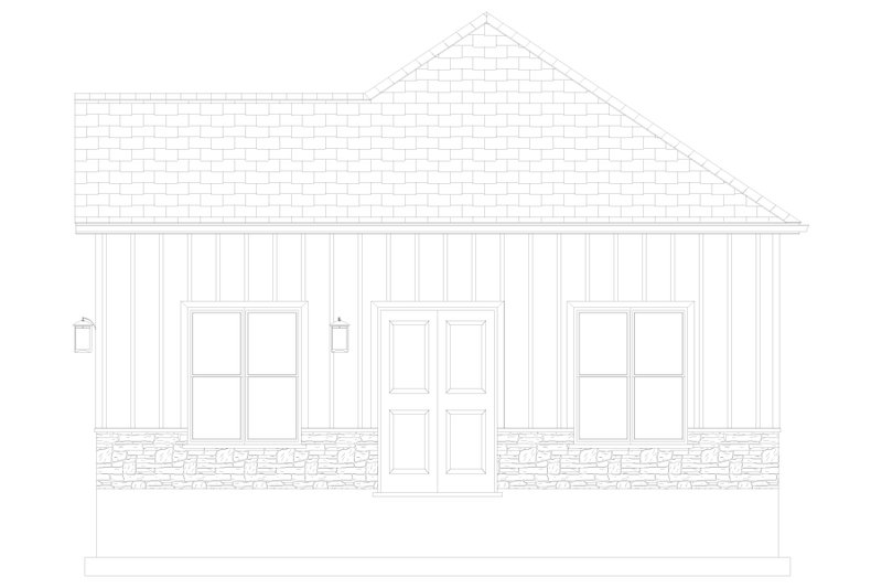 House Blueprint - Exterior - Other Elevation 3 for Traditional House Plan #1060-275, 0 bath
