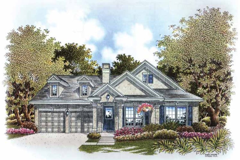 Architectural House Design - Colonial Exterior - Front Elevation Plan #999-168