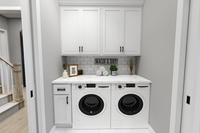 Architectural House Design - Interior - Laundry for Farmhouse House Plan #51-1270 - 4 bed, 3.5 bath