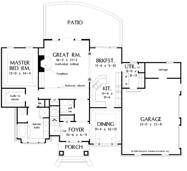 Home Plan - Traditional Floor Plan - Main Floor Plan #929-321