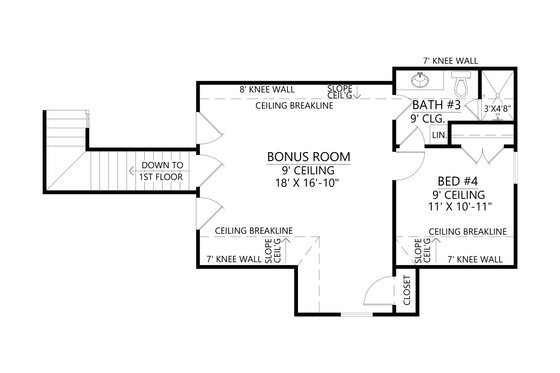 Floor Plan - Other Floor for Farmhouse House Plan #1074-115 - 3 bed, 2.5 bath