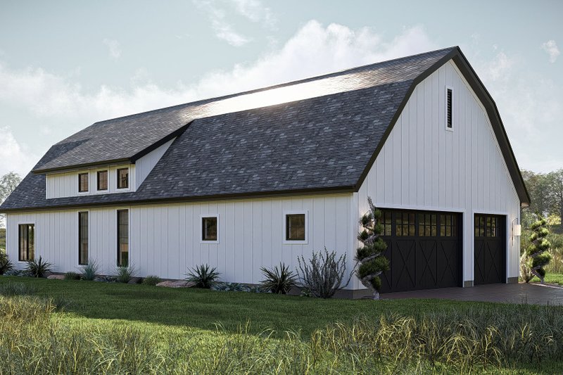 Home Plan - Exterior - Other Elevation 3 for Barndominium House Plan #455-508 - 2 bed, 2.5 bath