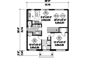 Contemporary Style House Plan - 2 Beds 1 Baths 900 Sq/Ft Plan #25-4271 